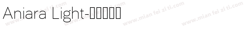 Aniara Light字体转换